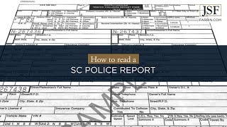 How to Read a South Carolina Police Report