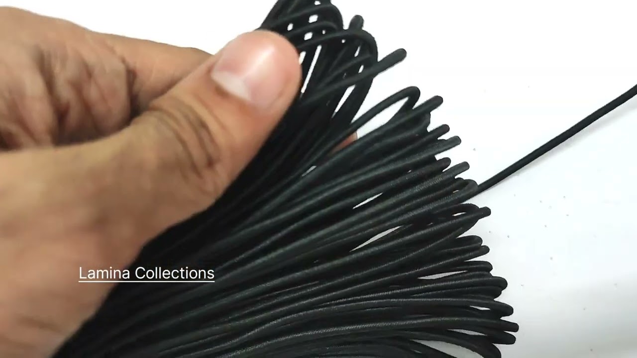 High Stretch Elastic Cord for Scrunchies & DIY (1.5mm, 25 Meters) Elastic Premium Quality Elastic