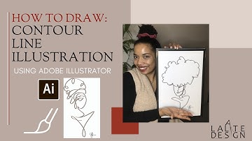 How to Draw a Contour Line Illustration | Abstract Wall Art | Adobe Illustrator Tutorial