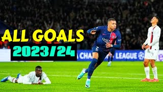 Kylian Mbappe - All Goals 2023/24 For PSG So Far.HD