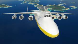 [4K] Antonov An-225 | 800 km/h Long-Haul Cargo Flight