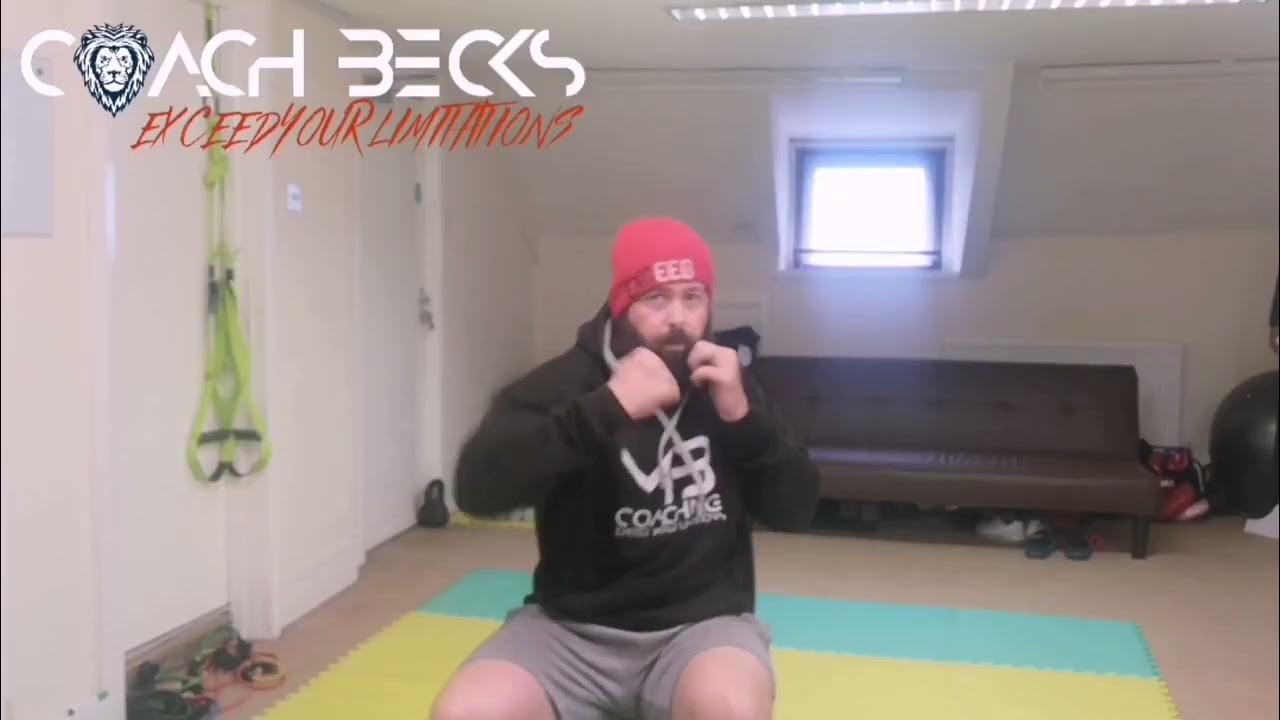 Seated boxing hook punches exercise tutorial YouTube