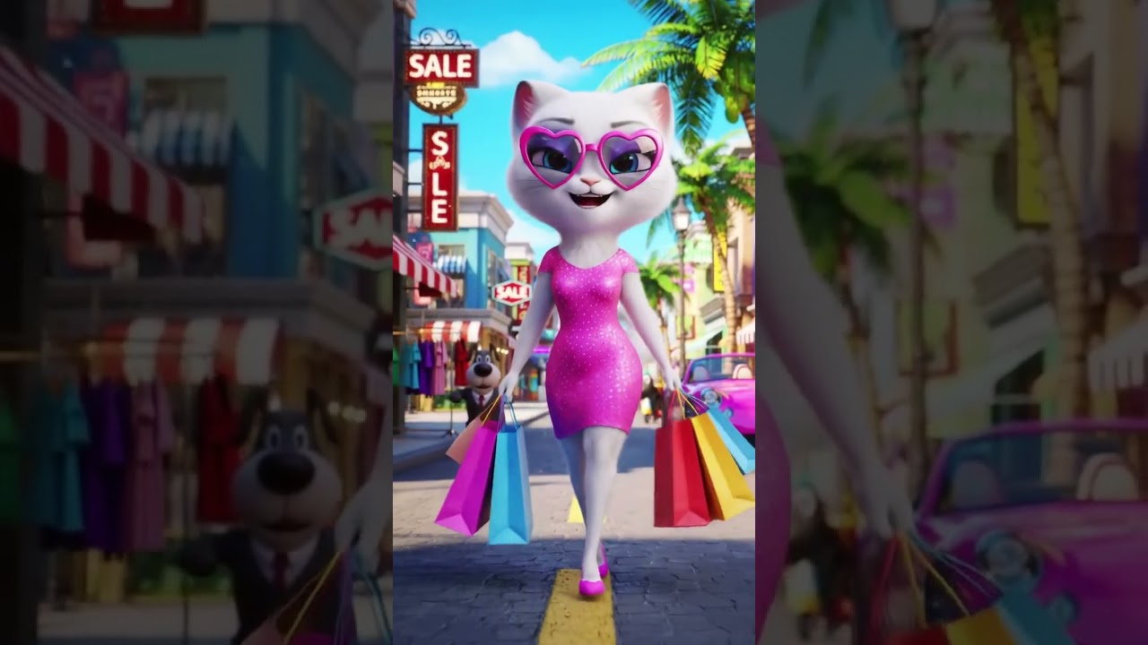 "Miss Meow Goes Shopping! 🛍️💅 Fashion, Sass & Purr-fection!"