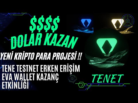 Yatırımsız Tenet Token Kripto Kazan [ Eva Wallet ] Dolar Kazan !! #kripto #bitcoin