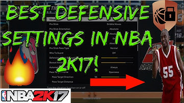NBA 2K17 | BEST DEFENSIVE SETTINGS ON NBA 2K17! HOW TO PLAY BETTER DEFENSE ON MYPARK! *TUTORIAL*