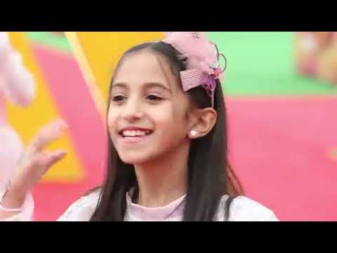 قناه اطفال ومواهب نشيد عيد مبارك أداء جوري أبو جبل و وسام عقيل الوصف لا يفتكم