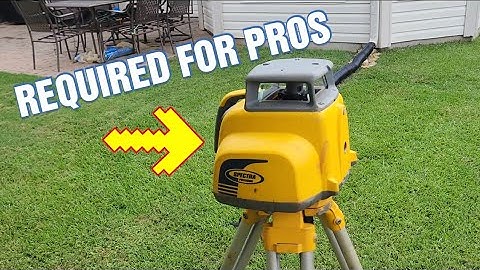 Why Your Drainage Contractor MUST Use a Laser Level (Or Hire Someone Else!)