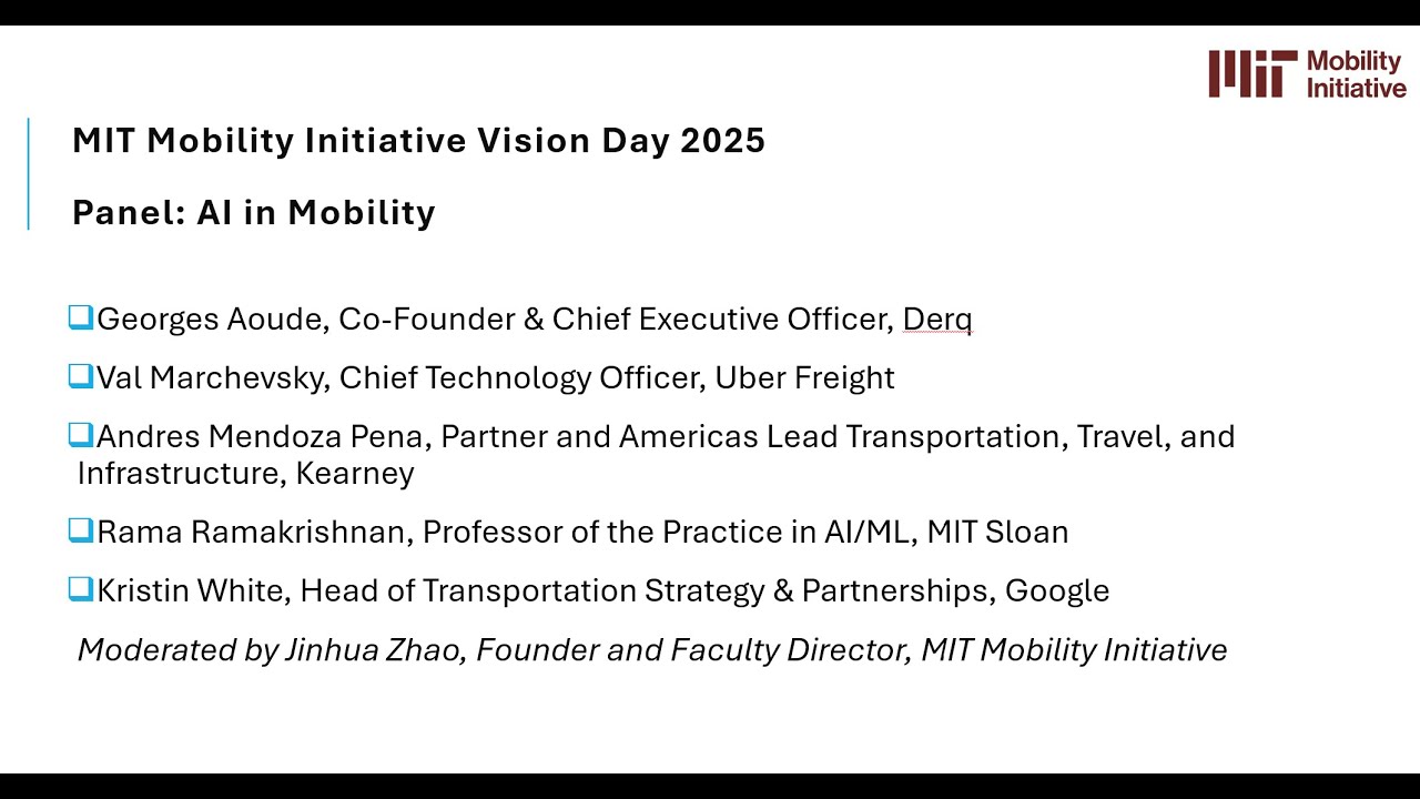 Панель: ИИ в мобильности