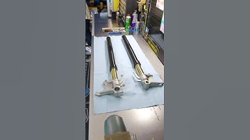 Ohlins fork rebuild ASMR #ohlins #garage93 #bikebuild #indianmotorcycle #suspension #anodizing