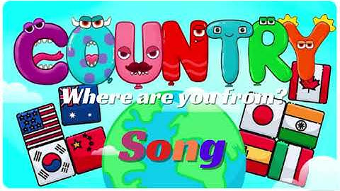 Where are you from? Countries song with flags & English educational  video |Connect 3 U7 L1