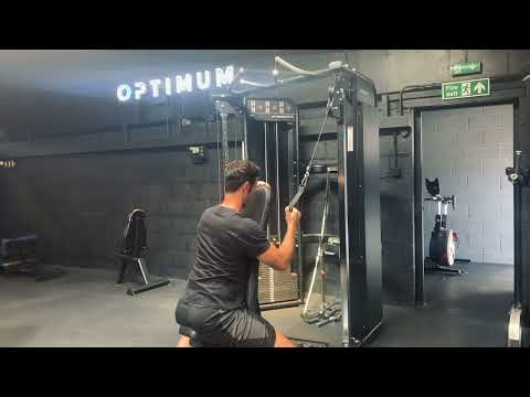 Single arm chest supported lat pulldown