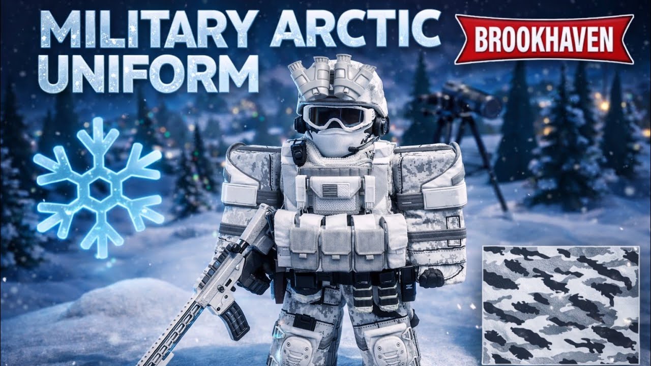 How to make Arctic Winter Military Uniform in Roblox Brookhaven