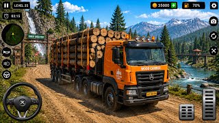 Timber Truck Driving Challenge 🌲 Heavy Wood Load on Difficult Roads | Android Gameplay 2026 screenshot 2