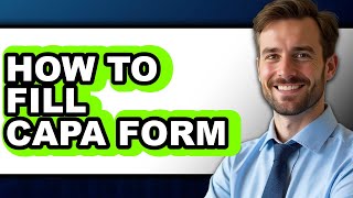 How to Fill Capa Form - Full Guide