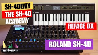 Roland SH-4d & Reface DX | How to set the Reface DX as a MIDI controller for the SH-4d
