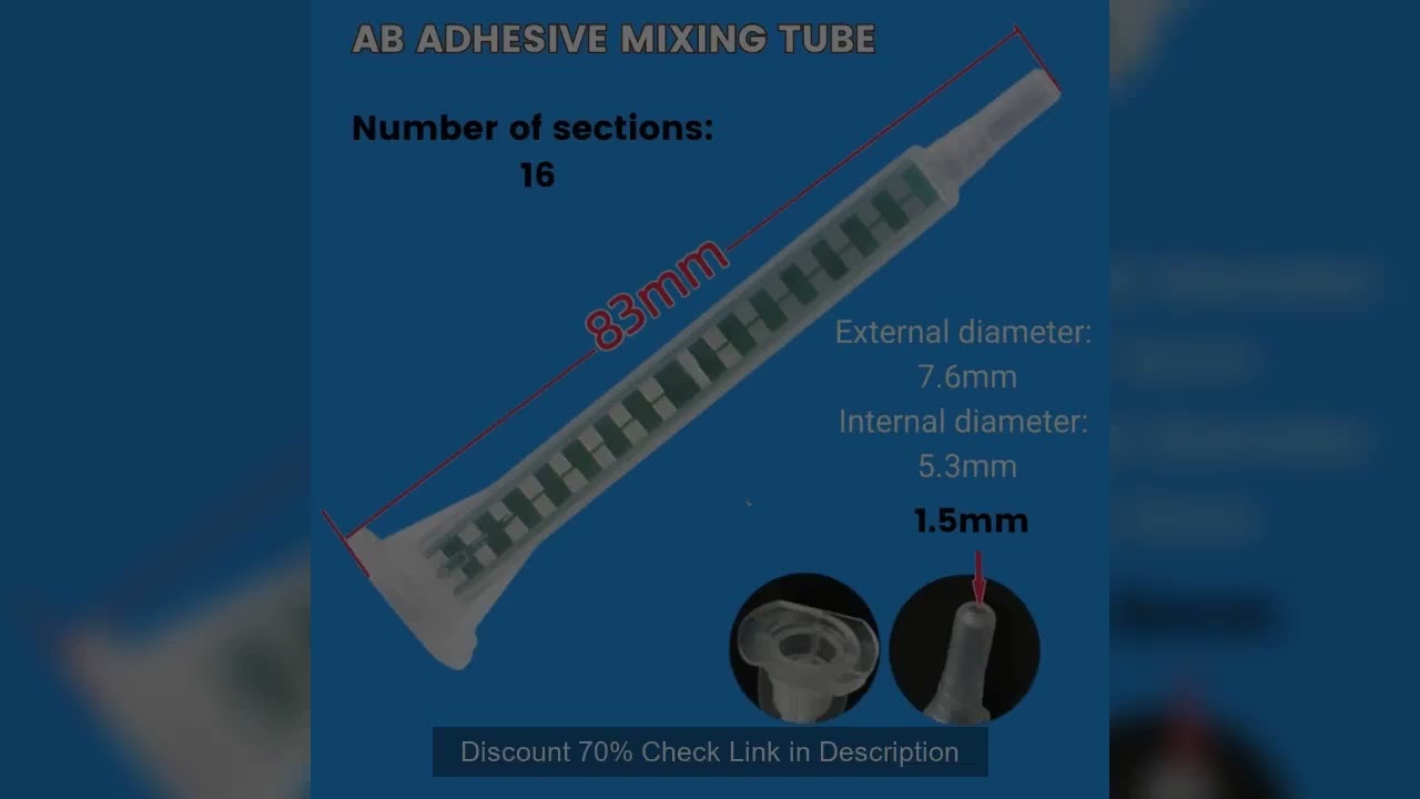 10/20/50/100pcs Epoxy Resin Mixing Nozzle Static Mixer Adhesive Mixing Tube Syringe for AB Glue Gun