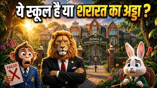 शेर बना स्कूल का प्रिंसिपल! 🦁 | जंगल का सबसे मज़ेदार स्कूल | Jungle Animal Story Hindi