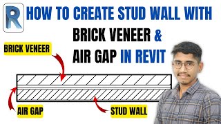 Revit Wall Layers Tutorial | Brick Veneer with Air Space + Stud Wall Assembly