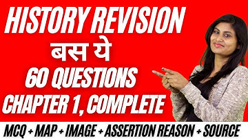 History Class 12 | Chapter 1 MCQ +Map + Assertion and reason + Source based question + | In Hindi |