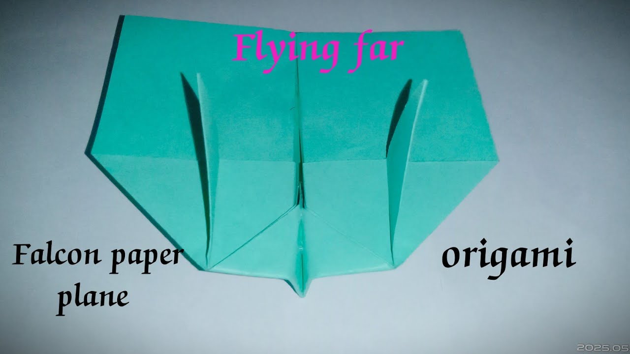 Falcon Paper Airplane ✈️ Flying Far||Falcon Paper Plane Fly Far-EASY..