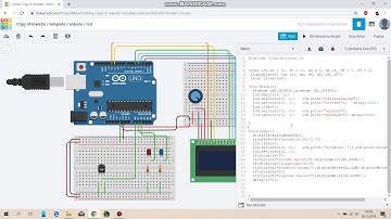 tinkerCAD arduino tmp36 lcd ekranli iklimlendirme kontrol sistemi final odevi