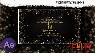 Aftereffects || 00210 || WED-AEI-145 || Wedding Invitations | Multi Language | #EditPointIndia || screenshot 3