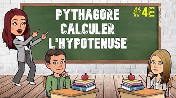 PYTHAGORE : COMMENT CALCULER L’HYPOTENUSE DANS UN TRIANGLE RECTANGLE