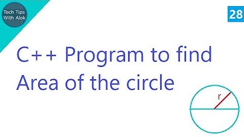C++ Program to Find area of the circle
