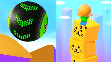 Going Balls Vs Cube Surfer Gameplay Android,iOS New Update Mobile Game