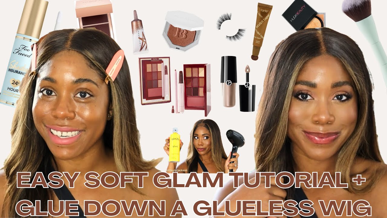Beginner Friendly Soft Glam Makeup Routine, Step by Step Tutorial + Wig ...