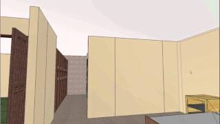 Oscar's bedroom reconstructed
