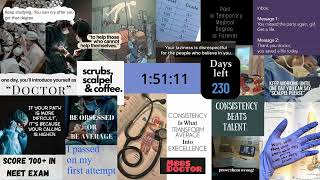 230 Days Left for NEET 2026 | 2 Hour Study Timer (No Music, No Excuses)