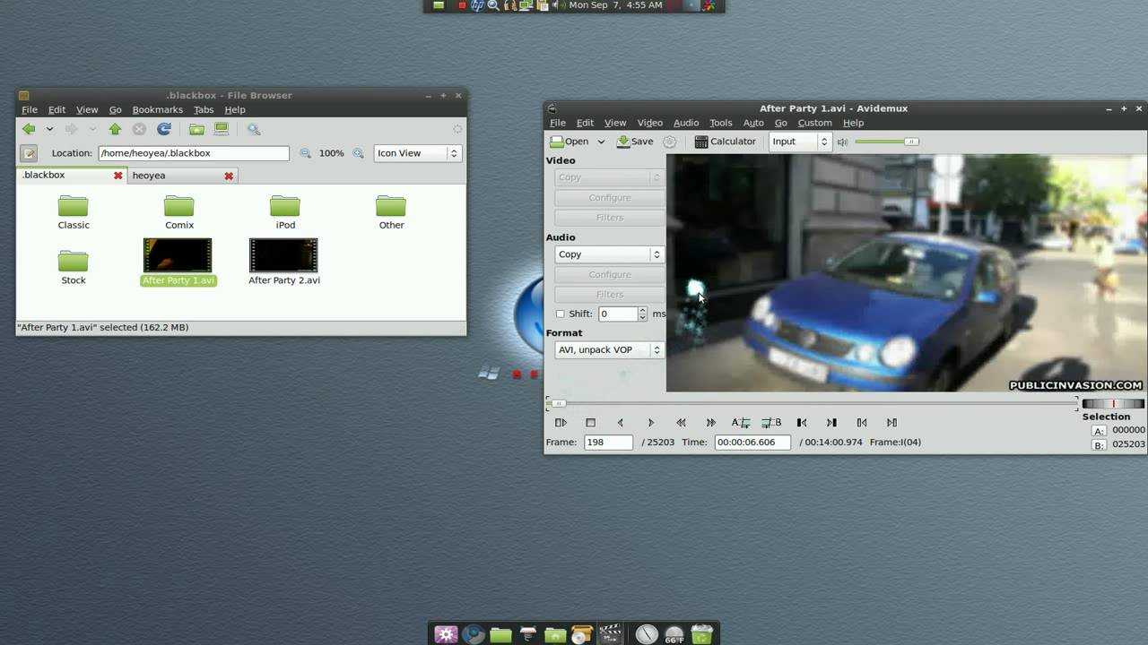 Join Files (Avi/Mpg/etc) - Avidemux - Linux Mint 7