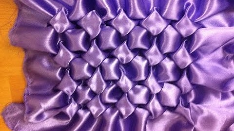 Canadian smocking,Beautiful fabric manipulation technique.