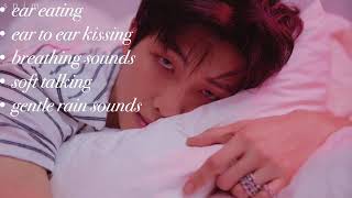 [BTS ASMR] Namjoon || ear nibbling || ear to ear kisses || soft talking || rain sounds ||requested ✅