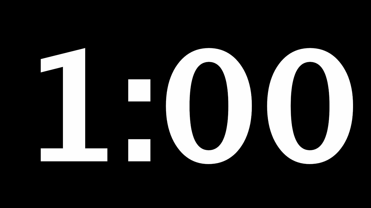 1 Minute Countdown Focus - [ SILENT ]