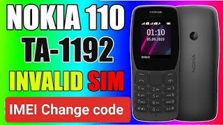 Nokia 110 Imei Change Code 2023 1192 Imei Repair Code 100- Done