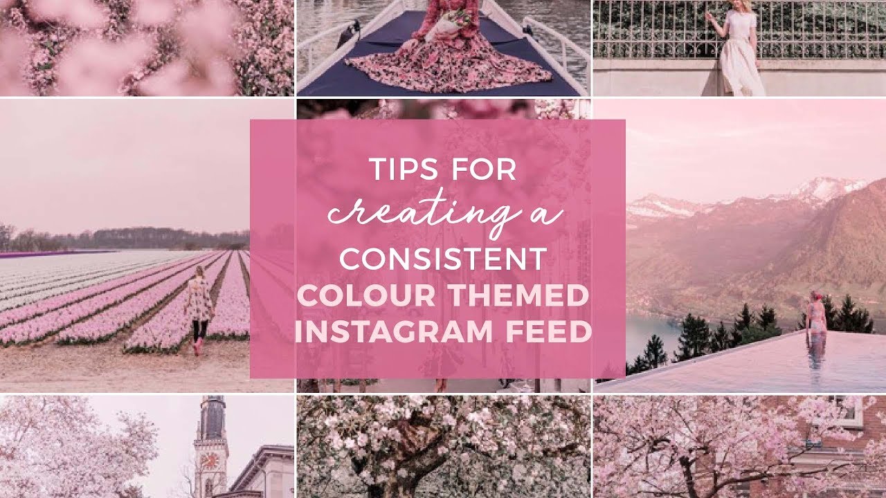 How to create a COLOUR THEMED INSTAGRAM - YouTube