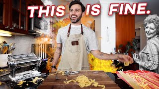 I got OWNED making Marcella Hazan’s Fresh Pasta Bolognese