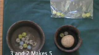 Soroban Tutorial #3, Play with Marbles -- Using the Five Bag (Ralph Abraham)