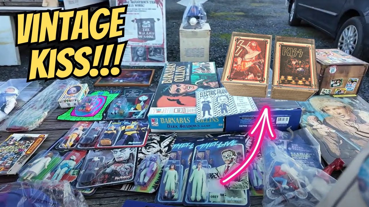 Рок-н-ролл! Находим стопки винтажных открыток KISS на блошином рынке!