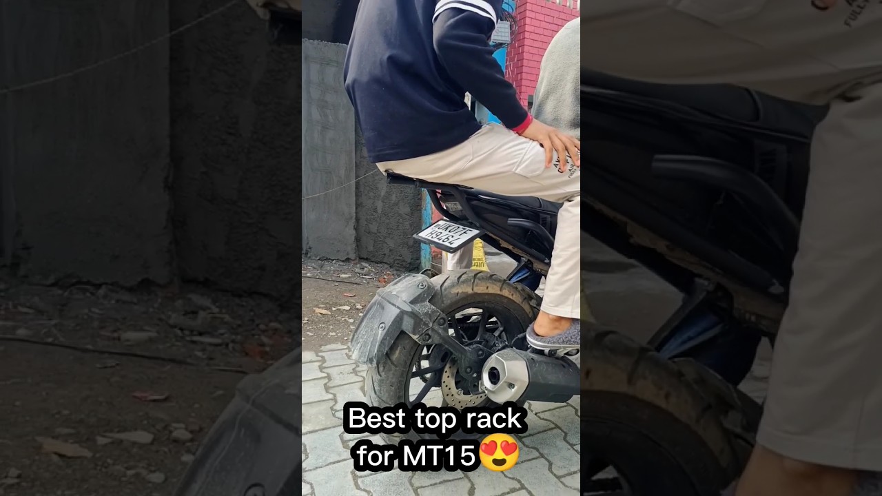 BEST top rack for mt 15 v2 😍 yamaha mt 15 modification 🔥 