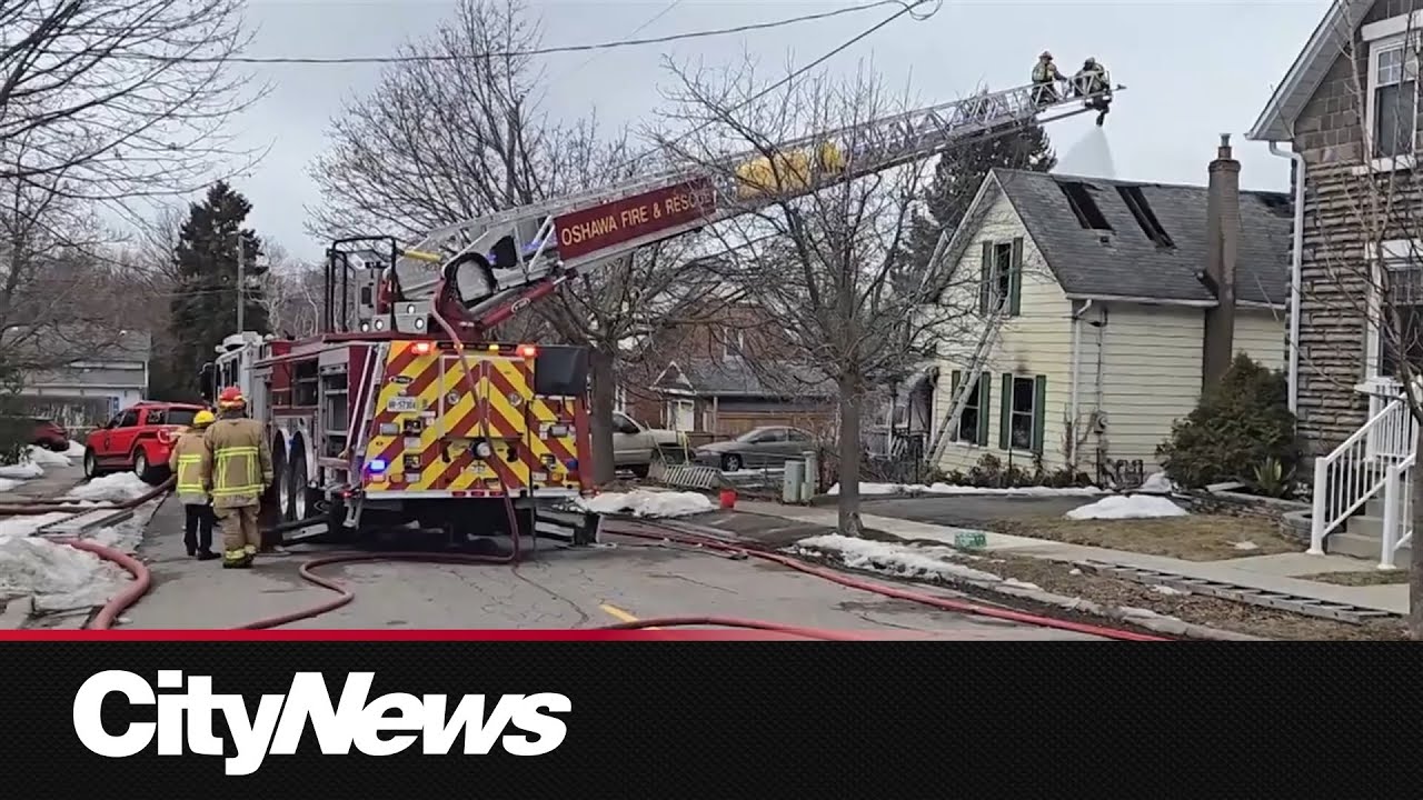 Oshawa house fire leaves mother and young daughter dead - YouTube
