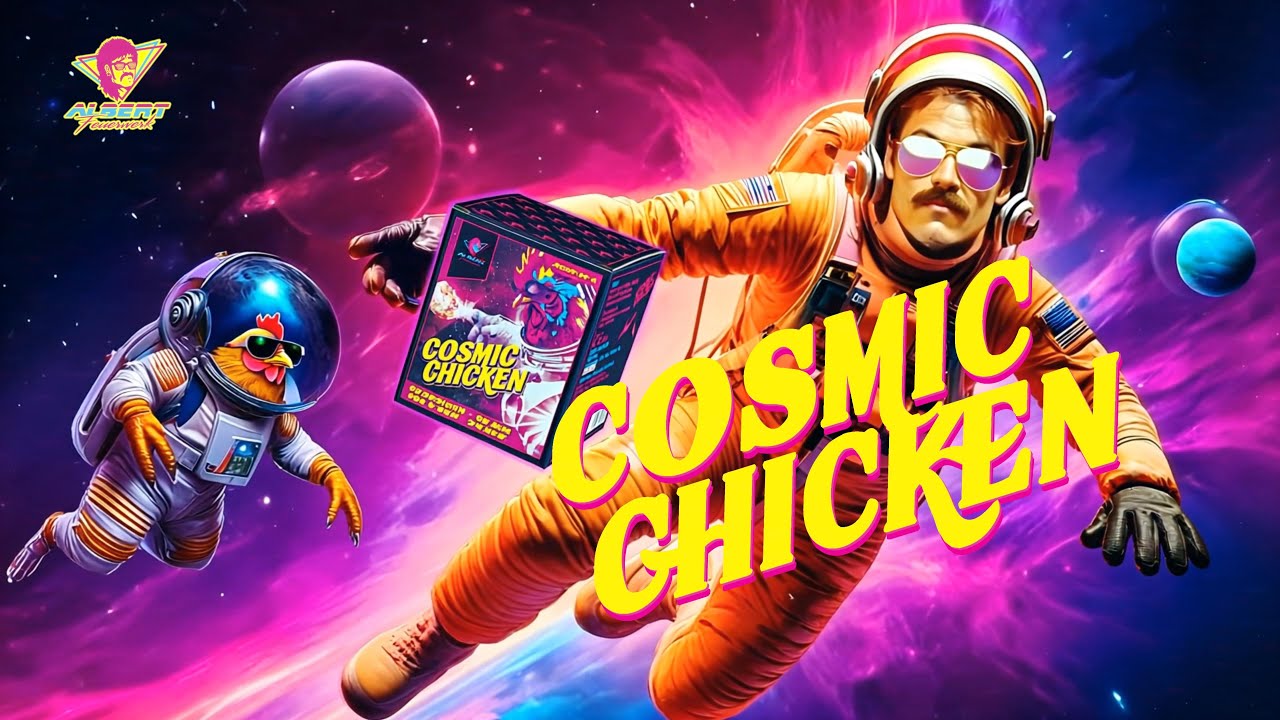 "Cosmic Chicken" - 12 Schuss - 4 Neoneffekte - im Wechsel geschossen [AC20-12-1] [Batch 2024]