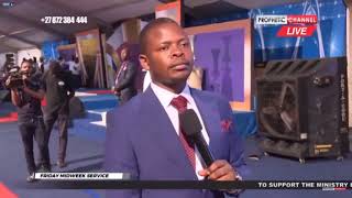 Major 1 Prophet Shepherd Bushiri Singing In tongues and Praying for viewers screenshot 1