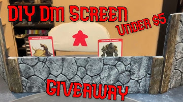 DIY DM Screen for under $5 | Giveaway | D&D Setup