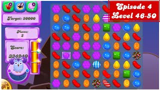 Candy Crush Saga - Dreamworld E4 Level 46-50 Full Gameplay