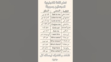 تعلم الانجليزية من البداية بمفردات بسيطة و يومية ، ابدأ رحلتك الان📚.