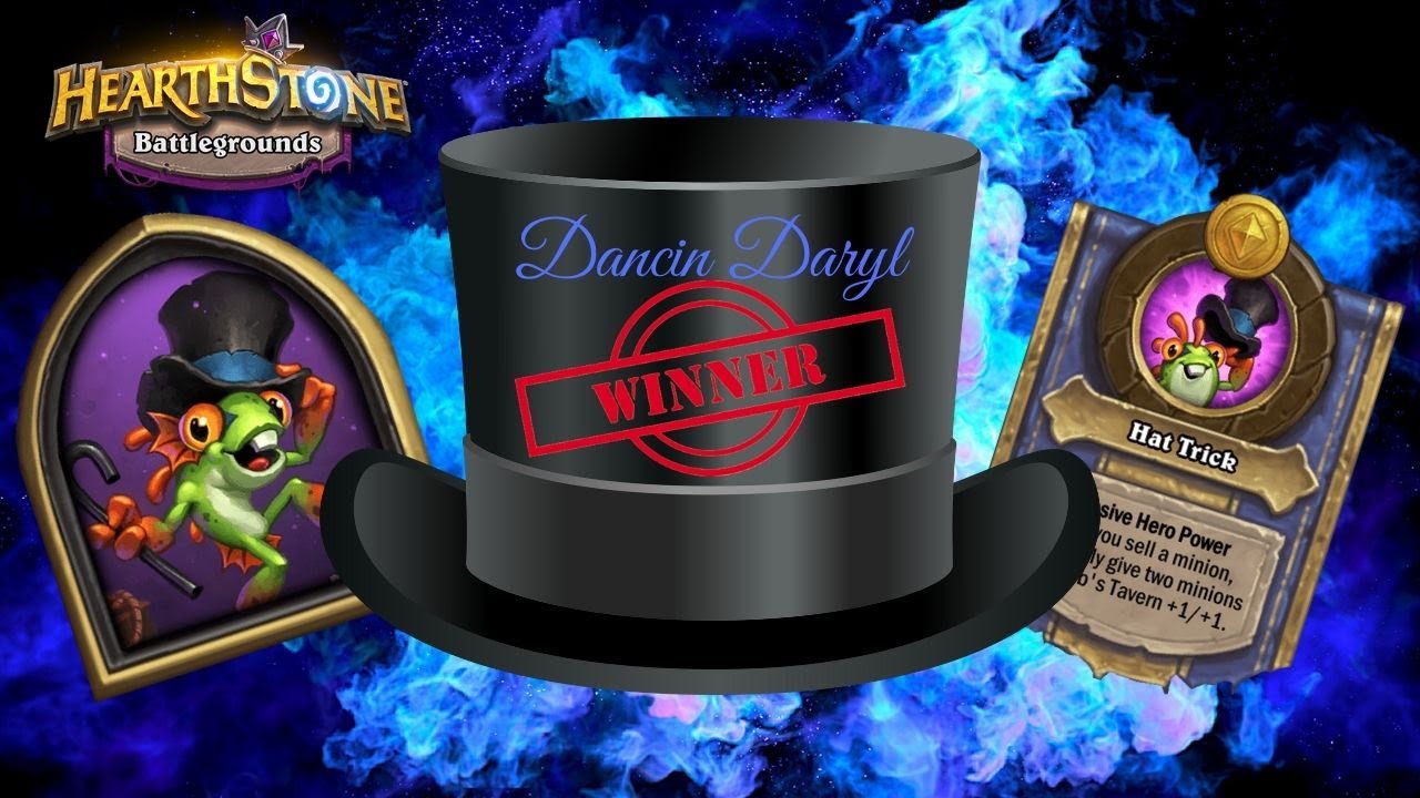 Hearthstone Battlegrounds Dancin' Daryl HAT TRICK VICTORY!
