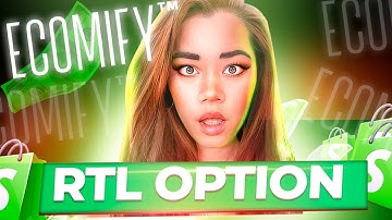 How to configure  RTL for ecomify theme -  2.6 | shopify theme